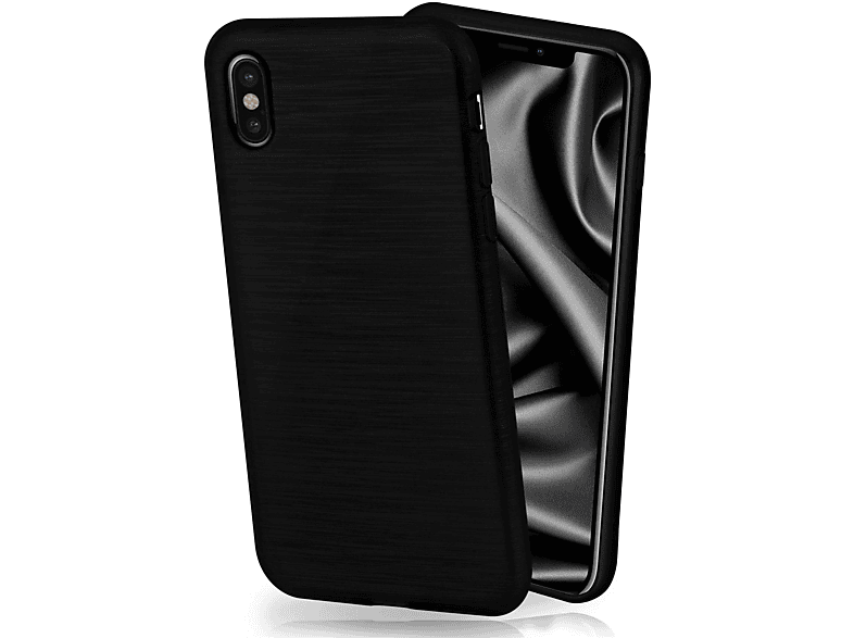 MOEX Brushed Case, Backcover, Apple, iPhone X, Slate-Black