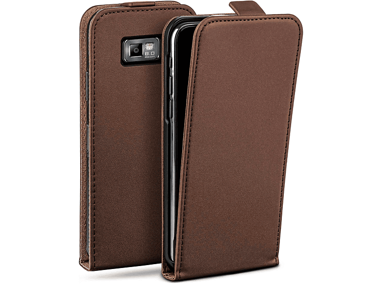 Galaxy S2 Flip Case, Cover, MOEX Samsung, Oxide-Brown Flip Plus,