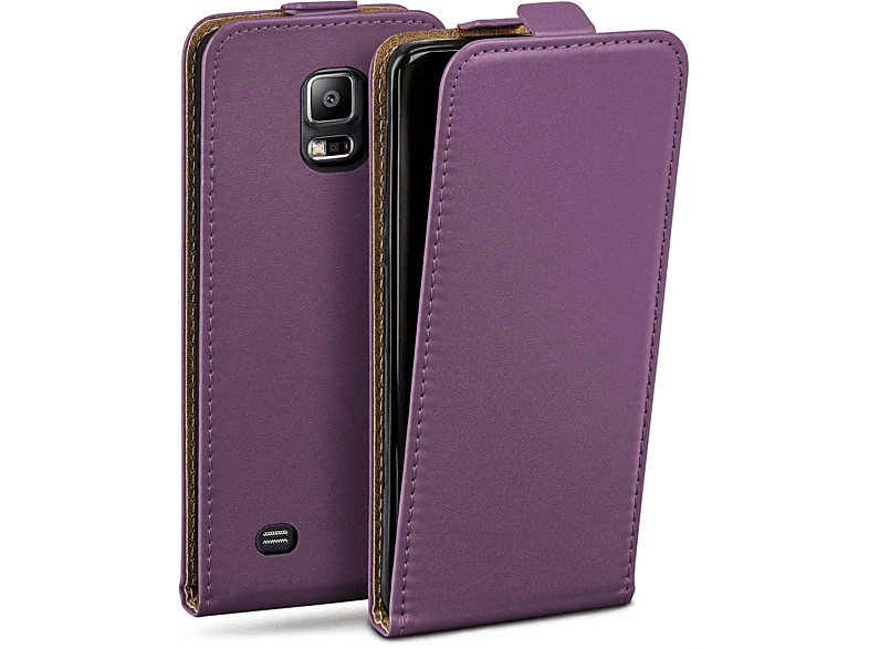 Flip Galaxy Case, Samsung, Indigo-Violet Cover, S5 MOEX Flip Neo,
