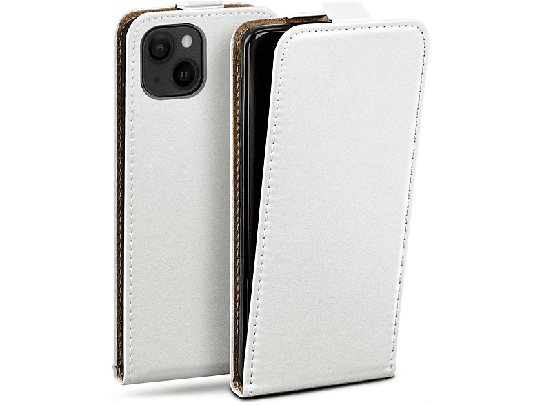 MOEX Flip Case, Flip Cover, Apple, iPhone 14, Pearl-White