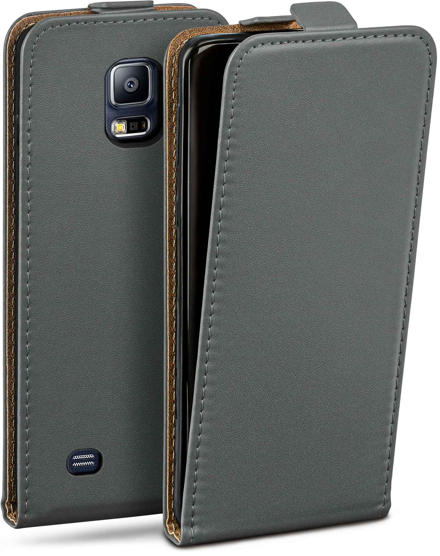 MOEX Cover, Anthracite-Gray Flip Galaxy Samsung, Case, S5, Flip