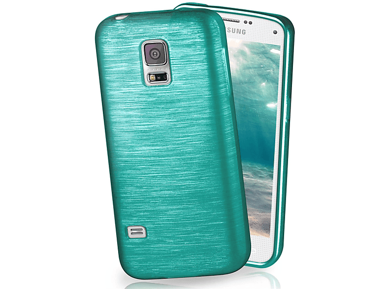 MOEX Brushed Case, Backcover, Samsung, Galaxy S5 Neo, Aqua-Cyan