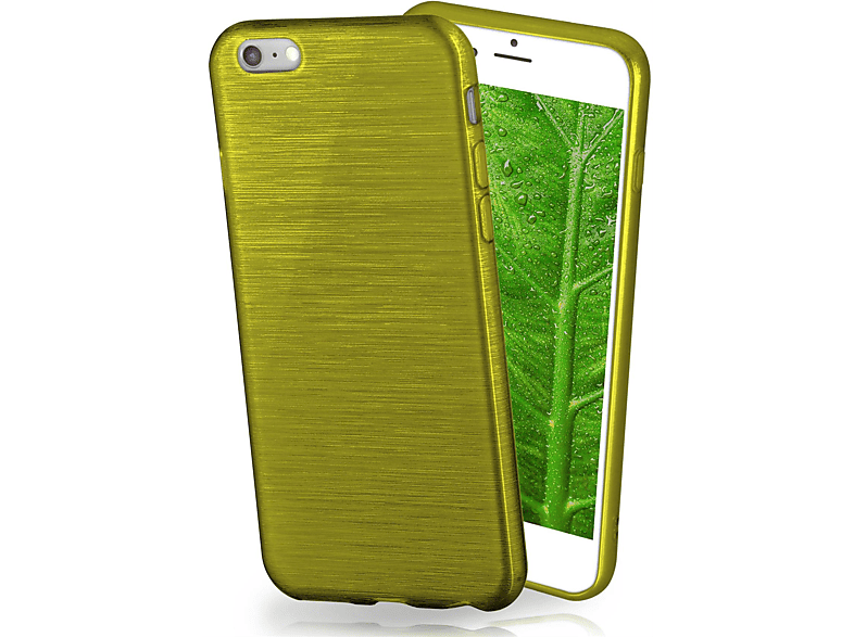 Backcover, Apple, Case, Lime-Green 6s, MOEX Brushed iPhone