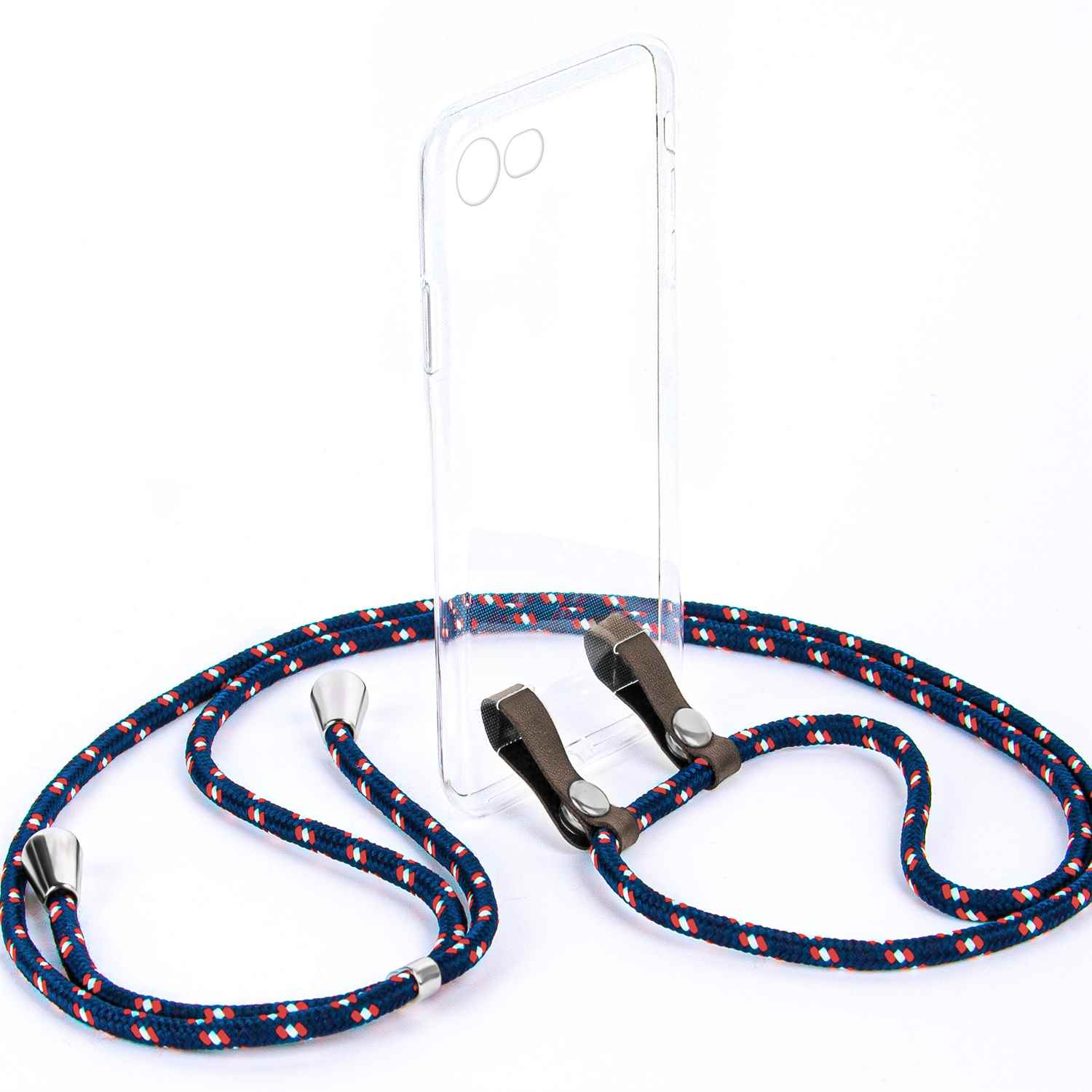 MOEX Handykette, Backcover, SE Weiss iPhone Blau Generation (2020), Apple, 2. Rot