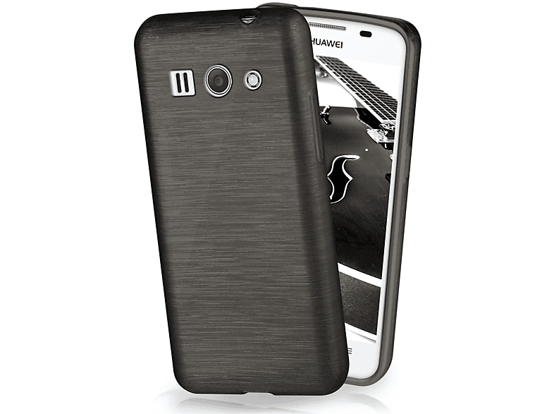 Case, Backcover, G525, Ascend Brushed MOEX Huawei, Onyx-Black