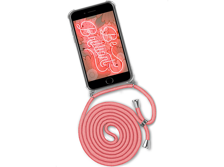 Twist Plus, ONEFLOW Apple, iPhone (Silber) Kooky Case, Flamingo Backcover, 6