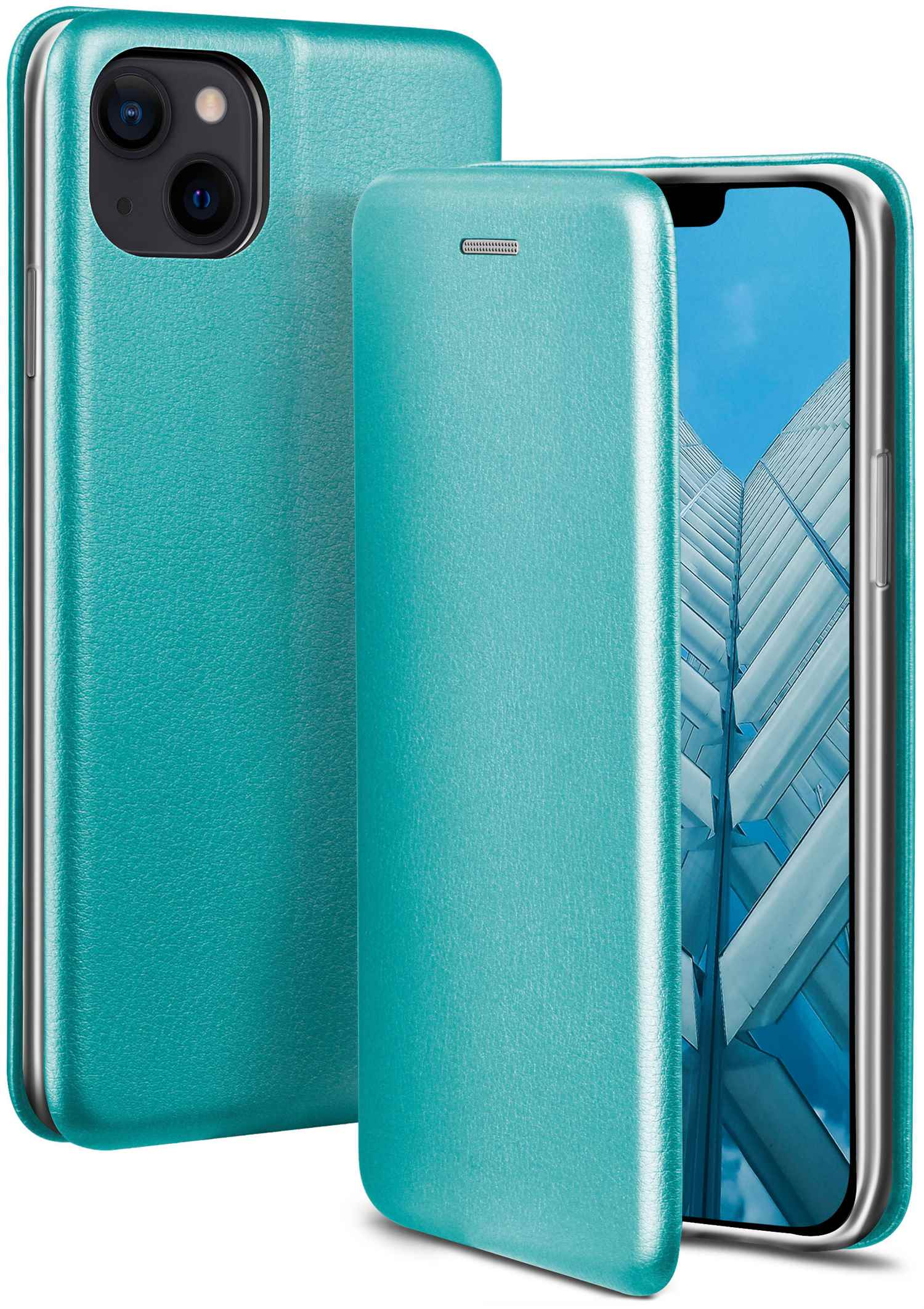 Apple, Cover, Business iPhone Blue Plus, 14 Flip ONEFLOW - Case, Worldwide