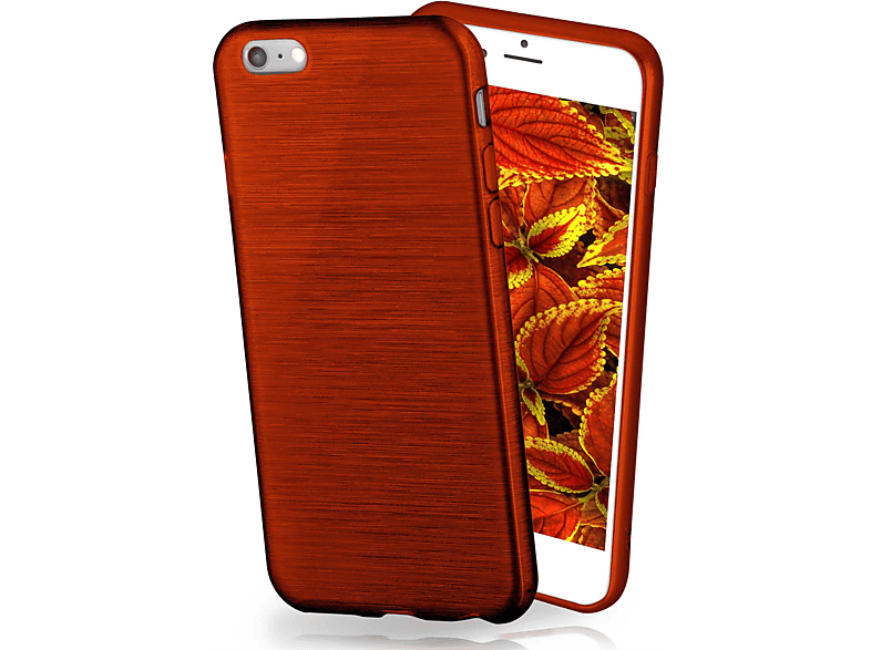 MOEX Brushed Backcover, iPhone Indian-Red Case, Apple, 6