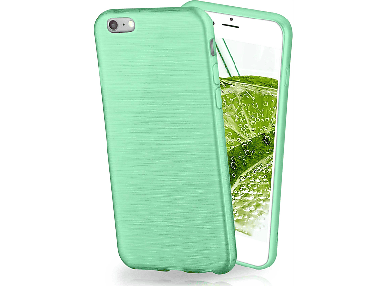 MOEX Brushed Case, Backcover, 6, iPhone Apple, Mint-Green