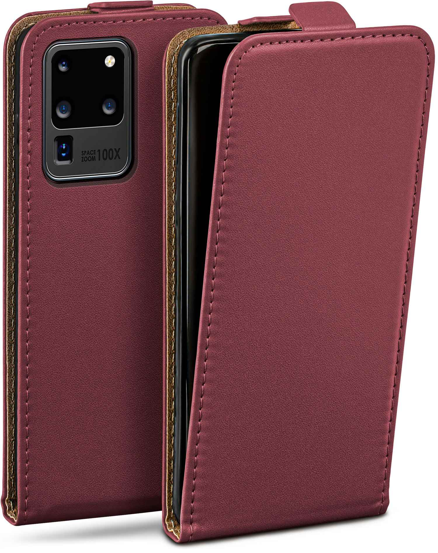 Samsung, Galaxy Case, Maroon-Red Ultra Cover, 5G, S20 MOEX Flip Flip