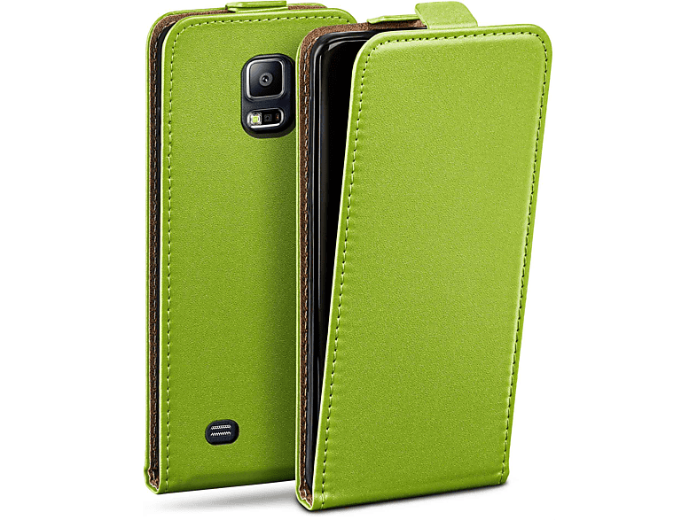 MOEX Flip Samsung, Case, Galaxy S5 Lime-Green Neo, Cover, Flip
