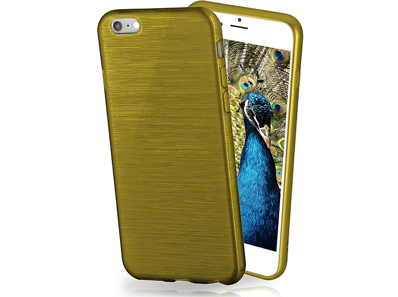 MOEX Palm-Green Backcover, Case, iPhone Brushed Apple, Plus, 6