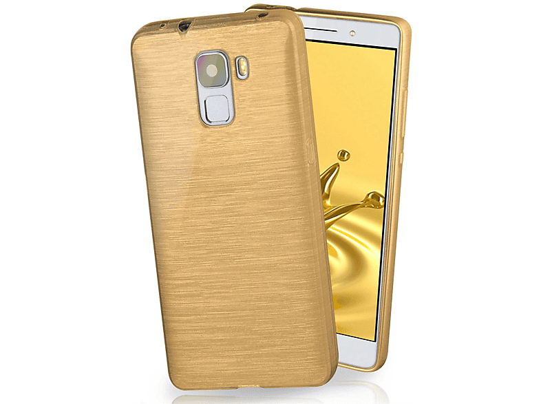 MOEX Brushed Case, Backcover, Huawei, Honor 7 Premium, Ivory-Gold | Backcover