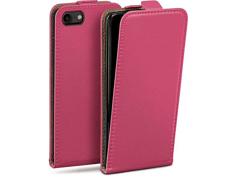 MOEX Flip Case, Flip Cover, Apple, iPhone SE 2. Generation (2020), Berry-Fuchsia