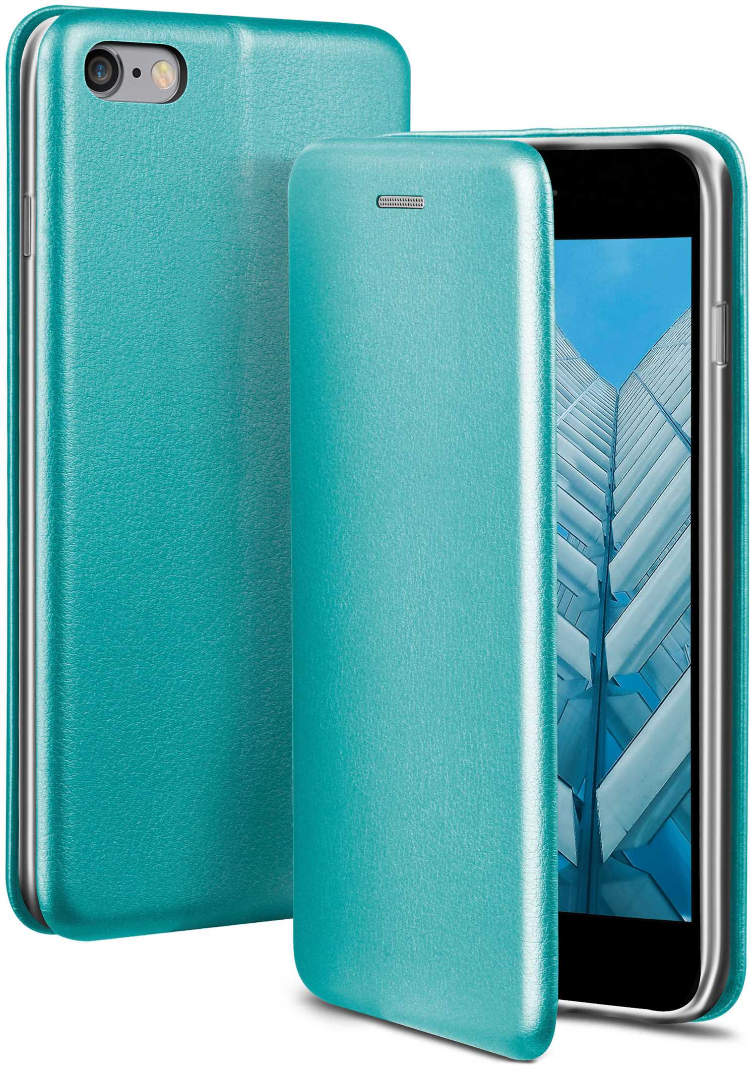 ONEFLOW Business Case, Flip - Worldwide Blue iPhone Cover, Apple, 6s