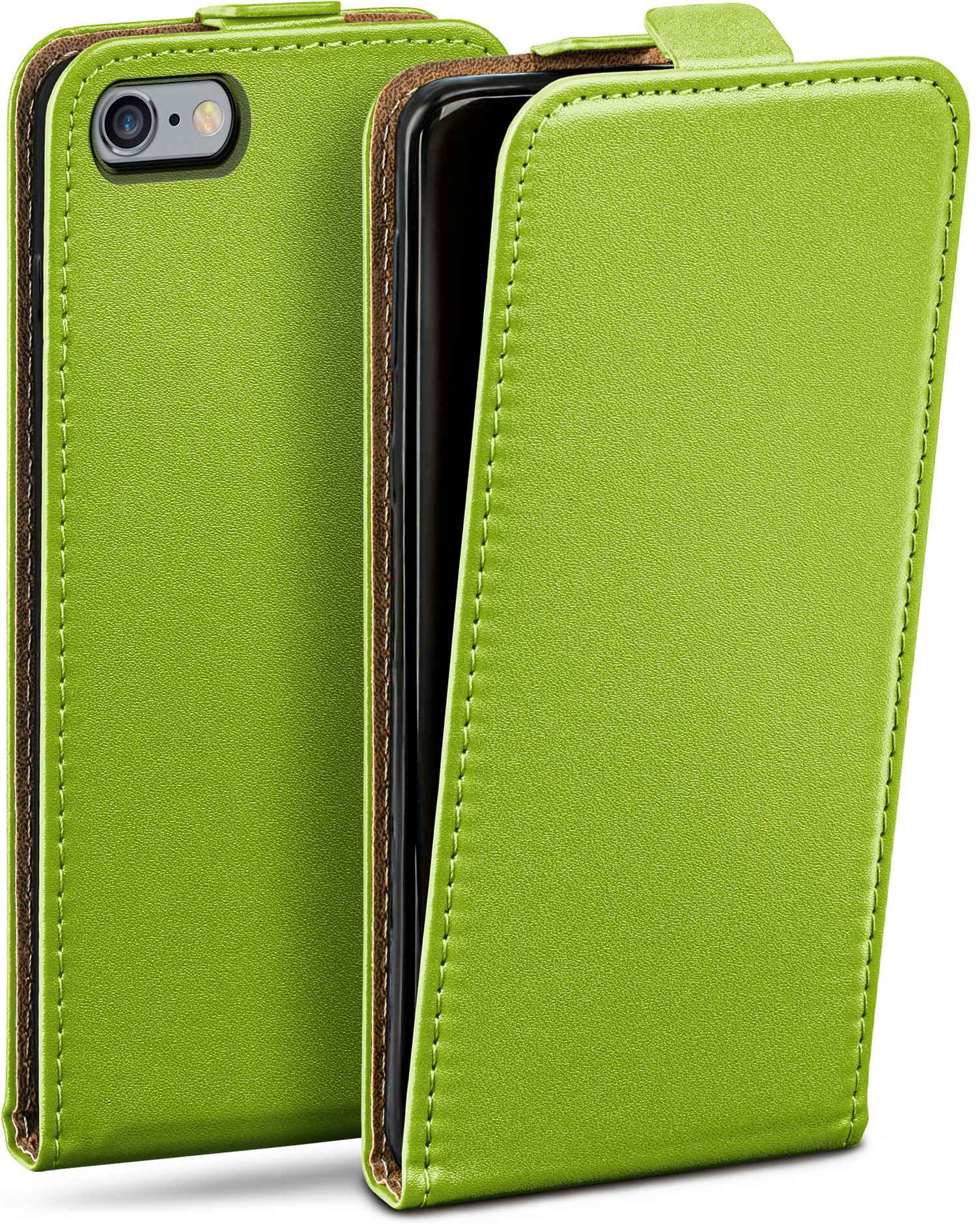 Flip Cover, Apple, iPhone 6s, MOEX Lime-Green Case, Flip