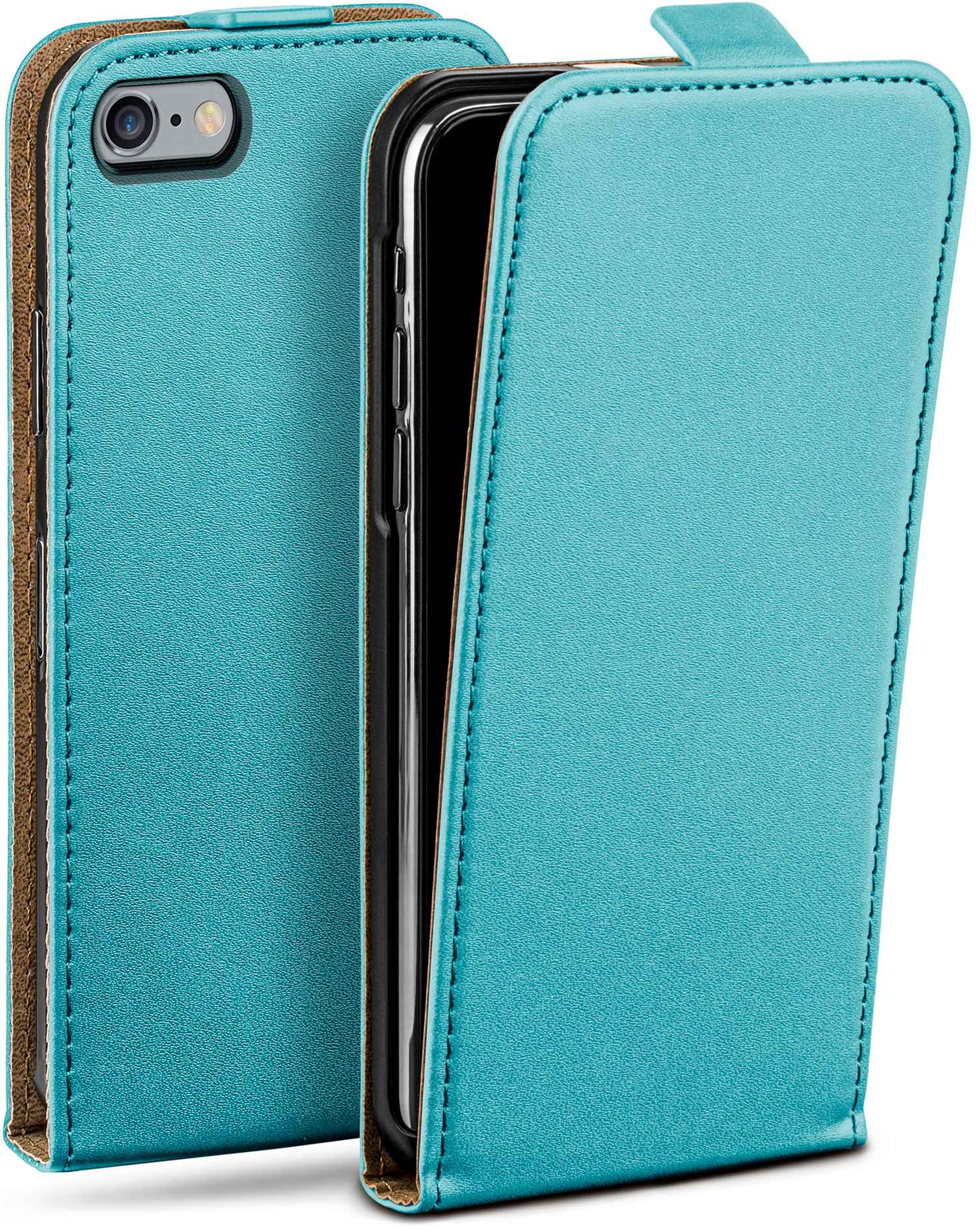 MOEX Flip Case, Flip 6s Plus, iPhone Apple, Cover, Aqua-Cyan