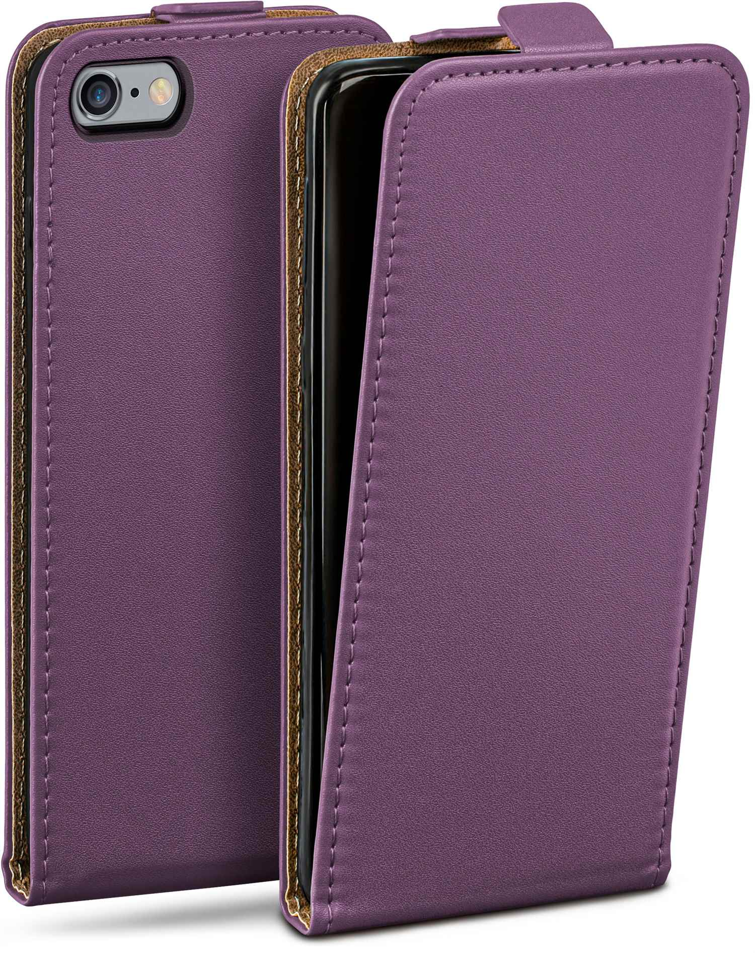Cover, Indigo-Violet iPhone MOEX Flip Flip Apple, Case, 6,