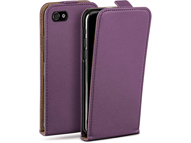 Flip Case, 4S, Indigo-Violet Cover, Apple, MOEX iPhone Flip