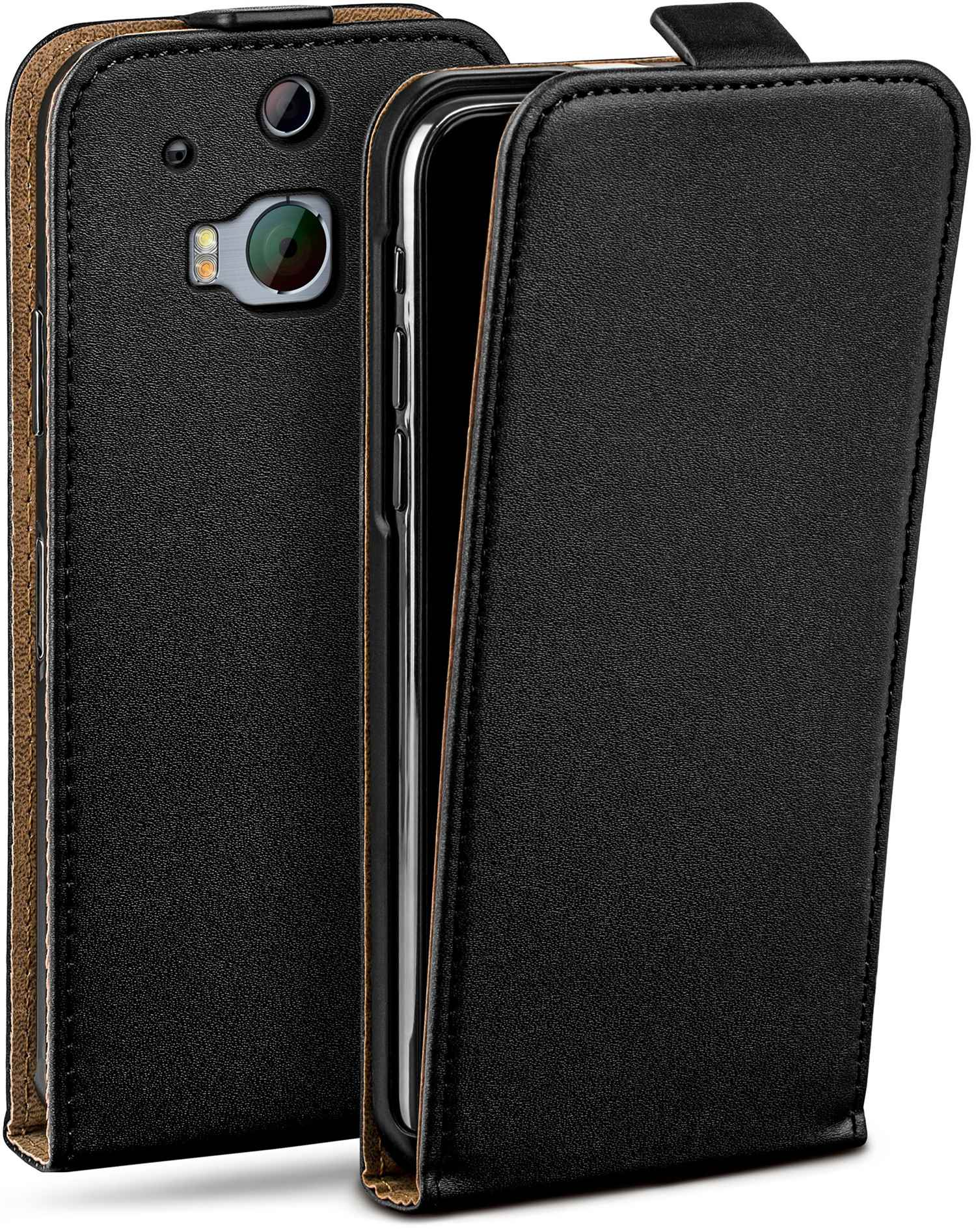MOEX Flip Case, Flip Deep-Black One M8, Cover, HTC