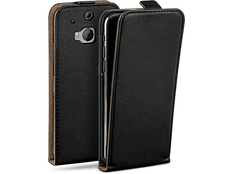 MOEX Flip Case, Flip Cover, HTC, One M8, Deep-Black