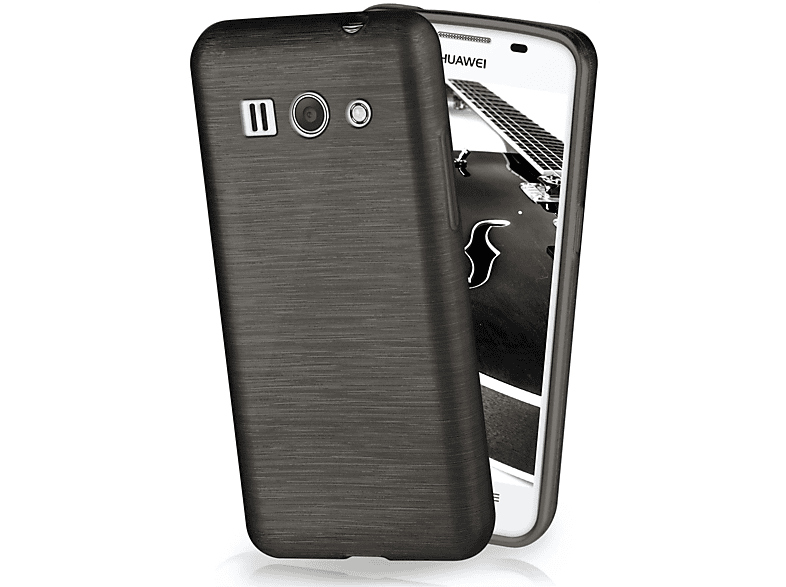 MOEX Brushed Case, Backcover, Huawei, Ascend G520, Onyx-Black