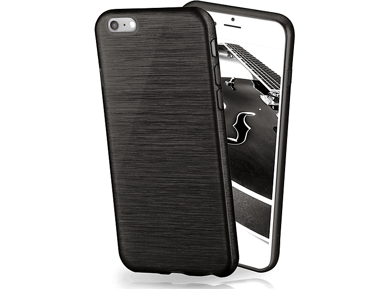 MOEX Brushed Case, Backcover, Apple, Onyx-Black 6, iPhone