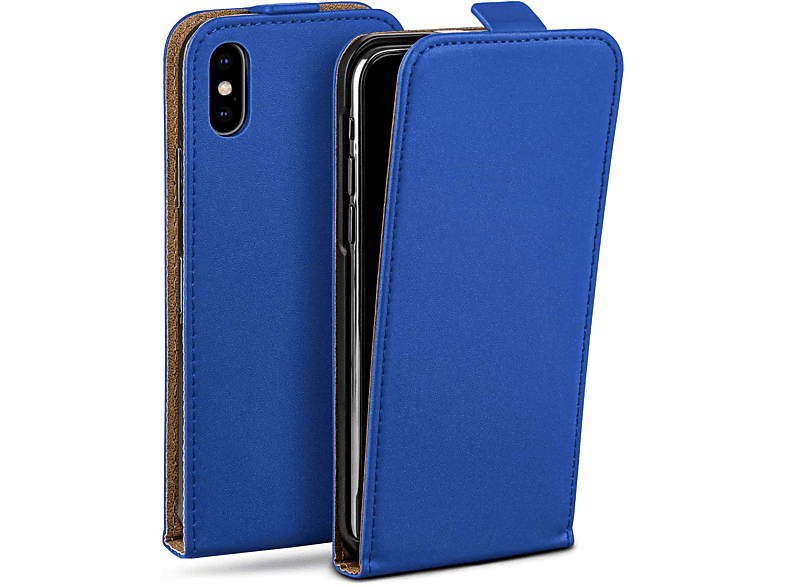 MOEX Flip Case, Flip Cover, Apple, iPhone X, Royal-Blue