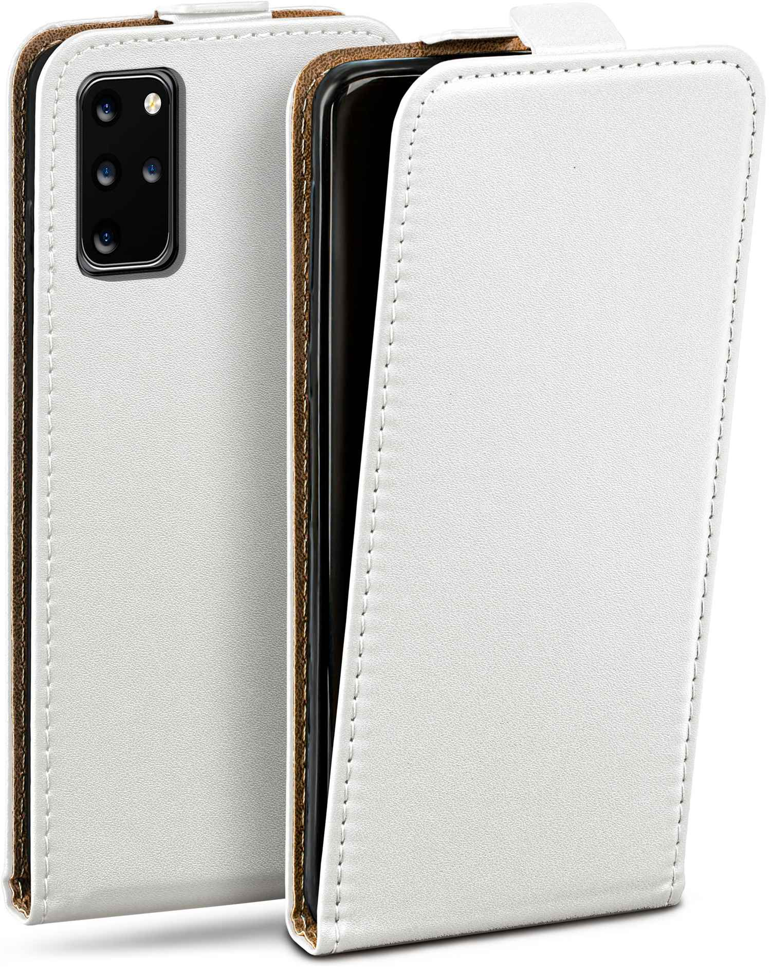 MOEX Flip Case, Flip Cover, Pearl-White Galaxy 5G, Plus S20 Samsung