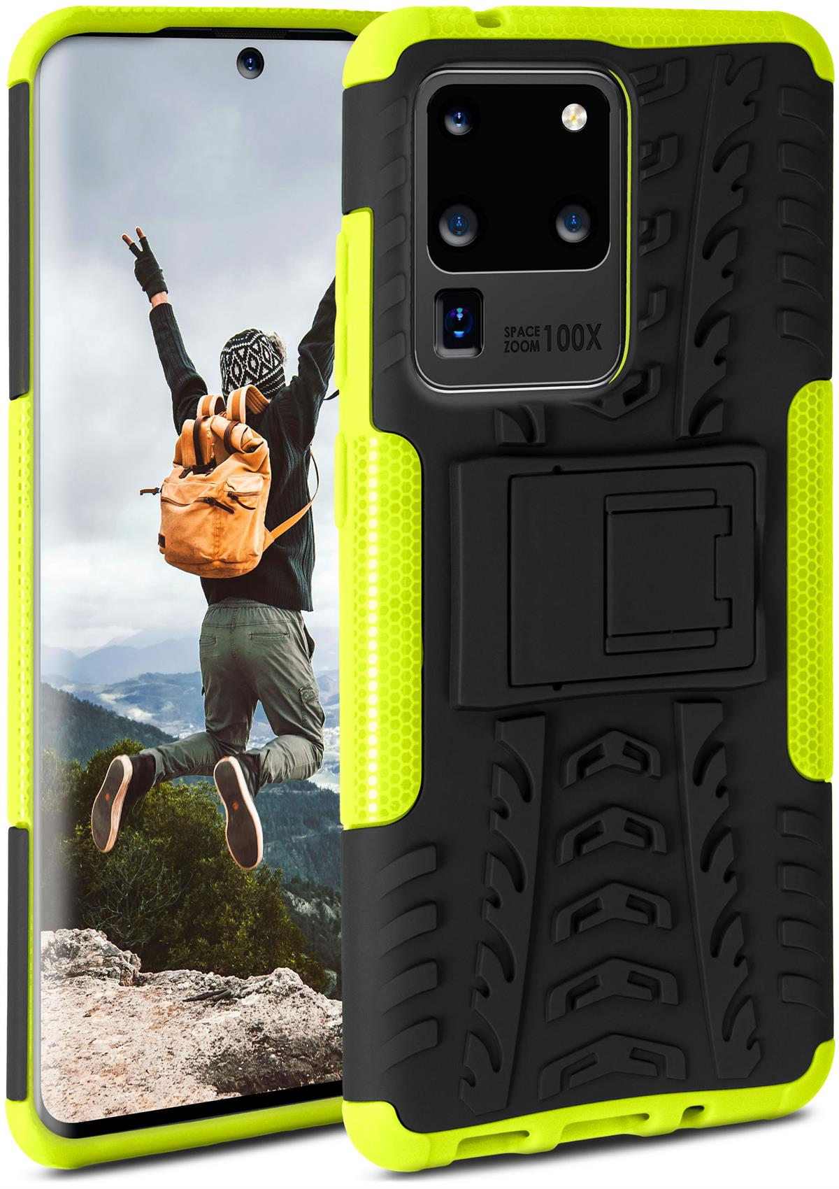 ONEFLOW Tank S20 5G, Lime Case, Ultra Backcover, Galaxy Samsung