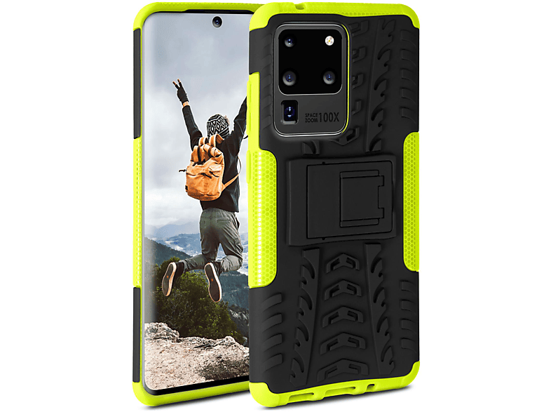 ONEFLOW Tank S20 5G, Lime Case, Ultra Backcover, Galaxy Samsung