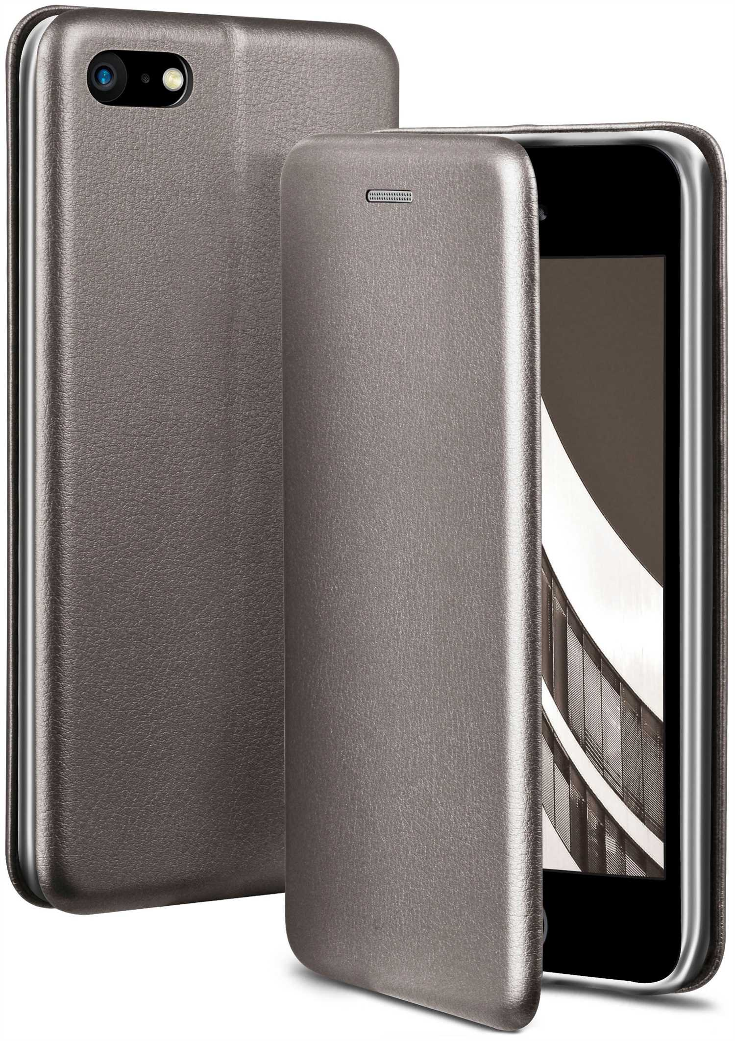 ONEFLOW Business Case, Flip Cover, 1. Apple, (2016), SE - Generation Skyscraper Grey iPhone