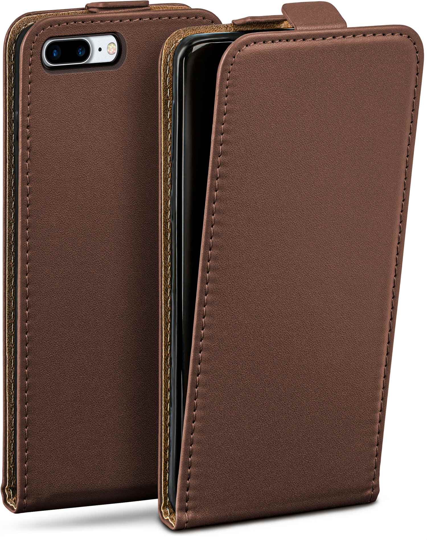 7 Plus, Apple, Case, Flip Flip Cover, Oxide-Brown iPhone MOEX