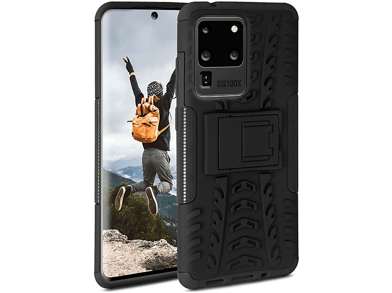 ONEFLOW Tank Case, Backcover, Samsung, S20 5G, Galaxy Ultra Obsidian
