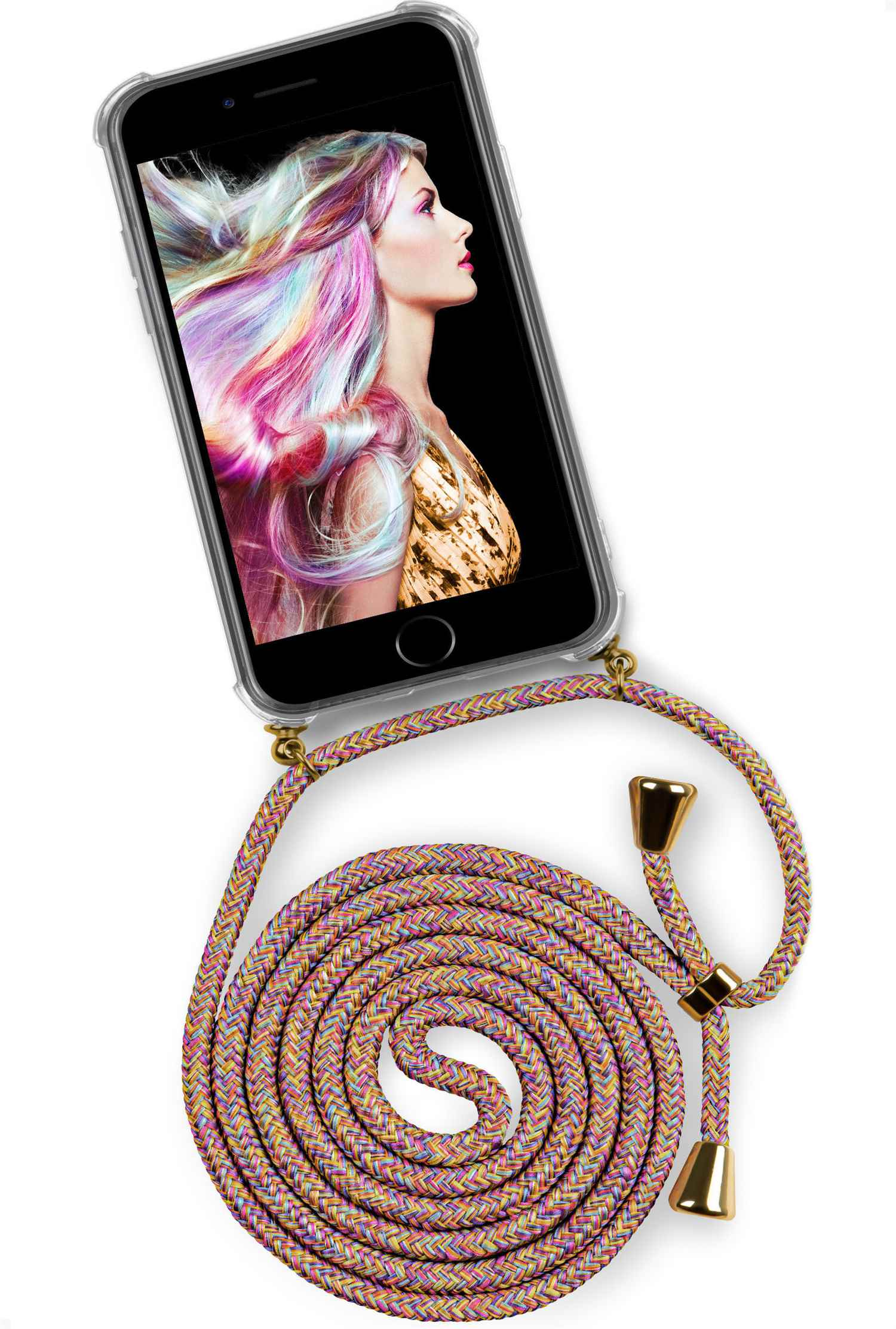 ONEFLOW Twist Case, 6 Rainbow Sunny iPhone Apple, Backcover, (Gold) Plus