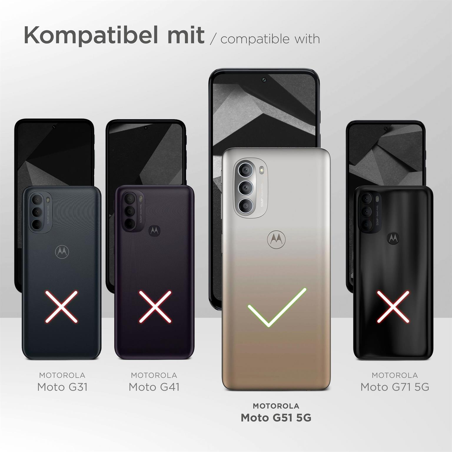 Telefone mit Hüllen, einige kompatibel, andere nicht. Haken und X-Symbole.
