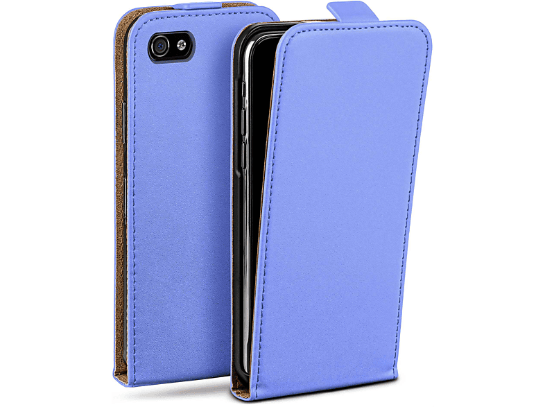 MOEX Flip Case, Flip Cover, Apple, iPhone 4, Sky-Blue
