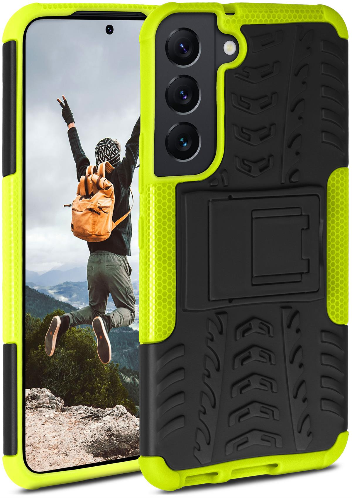 Lime ONEFLOW Samsung, S22, Backcover, Tank Galaxy Case,