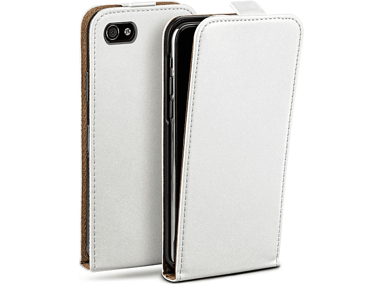 Flip MOEX 4S, Apple, iPhone Cover, Case, Pearl-White Flip