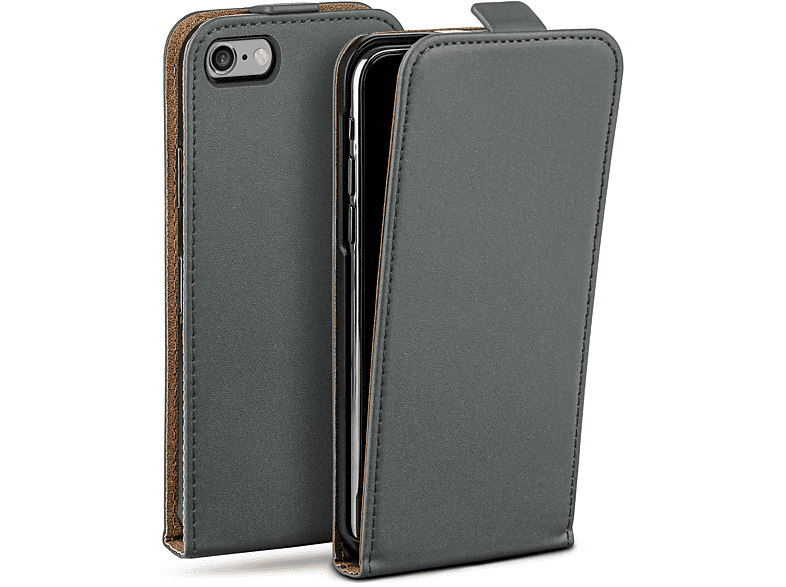 6 Anthracite-Gray Flip MOEX Cover, Plus, Case, iPhone Apple, Flip