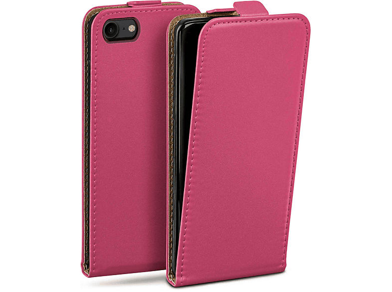 MOEX Flip Case, Flip Cover, Apple, iPhone 8, Berry-Fuchsia