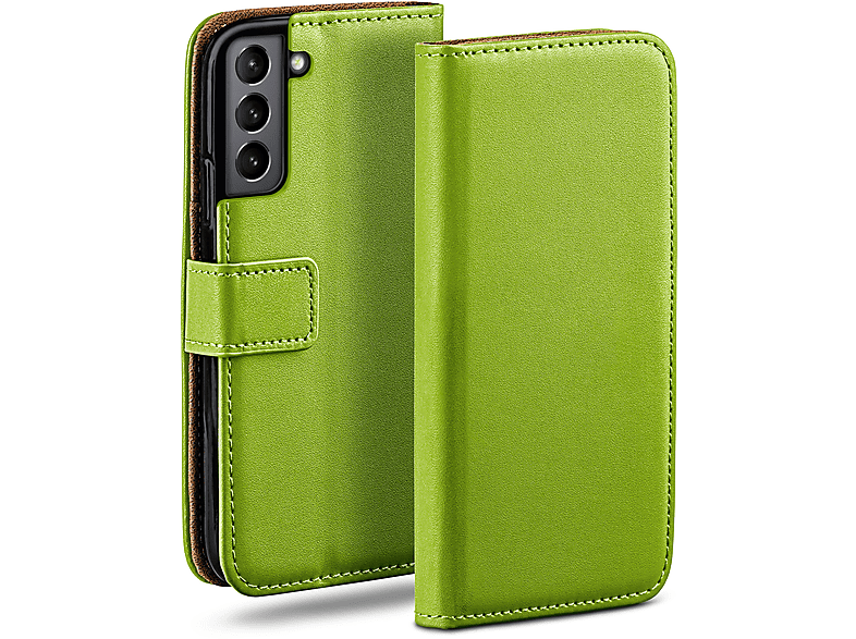 MOEX Book Case, Bookcover, Samsung, Galaxy S21 FE 5G, Lime-Green