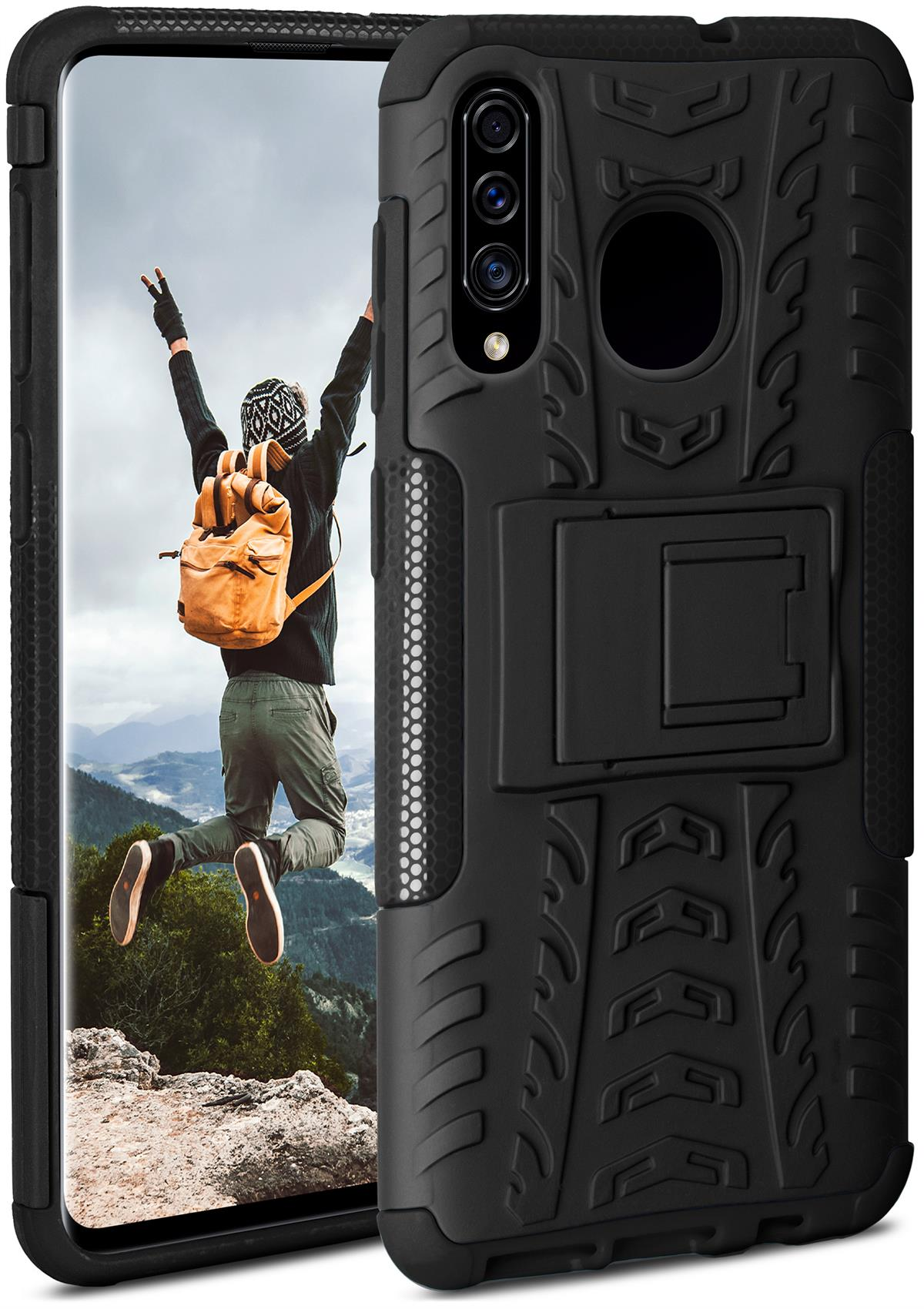 Tank Case, Samsung, Backcover, ONEFLOW Obsidian Galaxy A50,