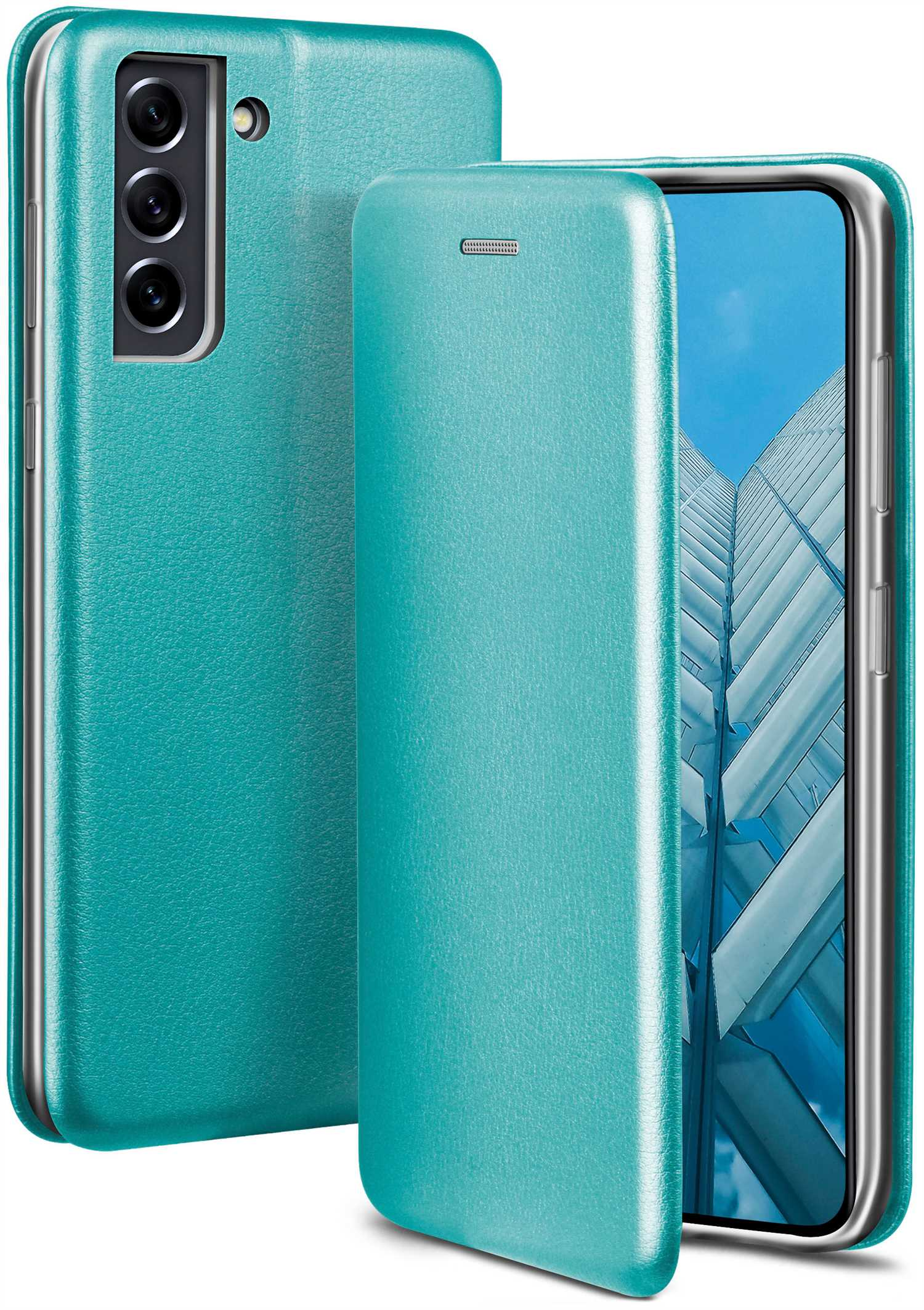 ONEFLOW Business Case, Flip S21 - Blue 5G, Worldwide Cover, Samsung, Galaxy FE