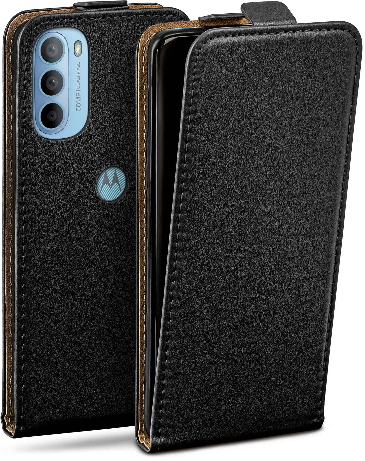 MOEX Case, Motorola, Flip Flip G41, Cover, Deep-Black Moto