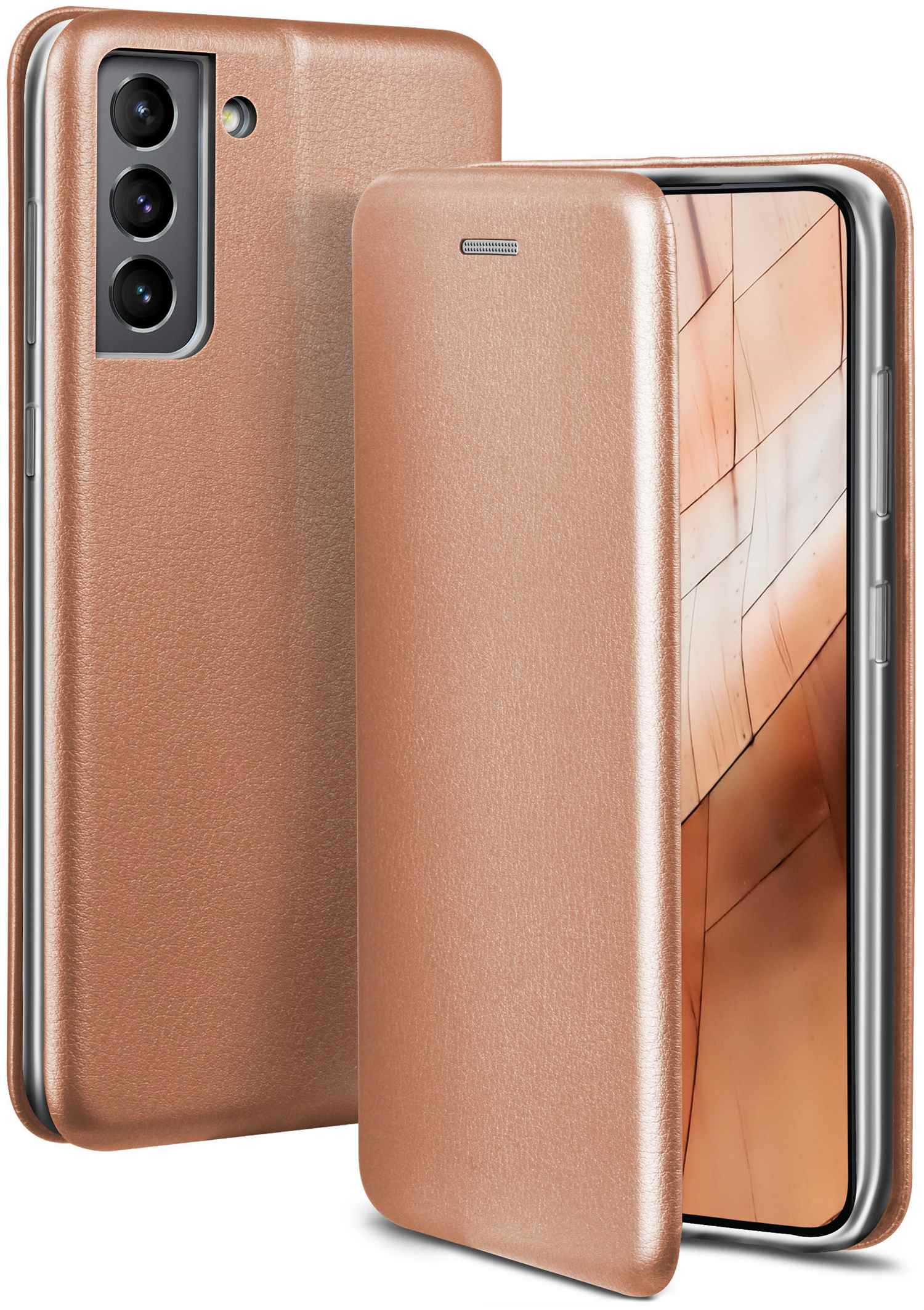 ONEFLOW Business Case, Flip Cover, Rosé Samsung, Seasons Plus, S21 - Galaxy