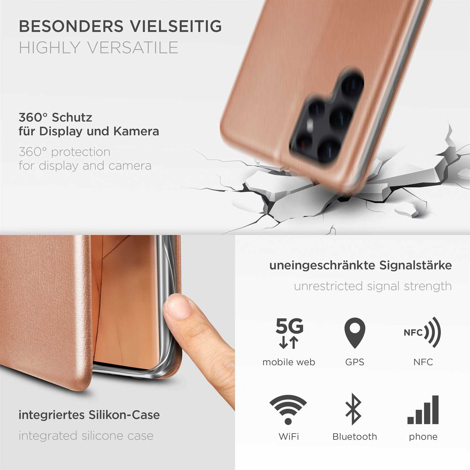 - Cover, Flip S22 Business Seasons Rosé Galaxy Samsung, Ultra, ONEFLOW Case,