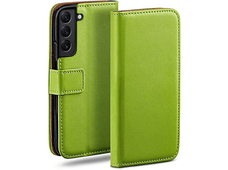 MOEX Book Case, Bookcover, Samsung, Lime-Green Galaxy S22
