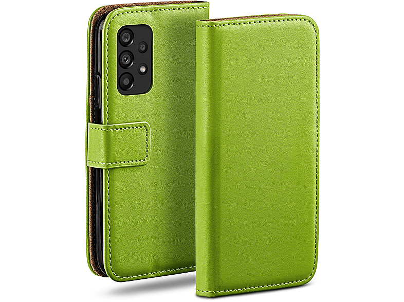 MOEX Book Case, Samsung, A53 Galaxy Lime-Green Bookcover, 5G