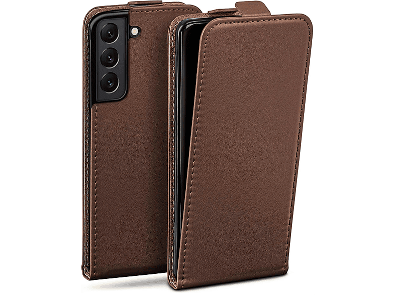 S22, Oxide-Brown Samsung, MOEX Galaxy Flip Cover, Case, Flip